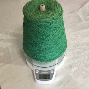Country Cotton Slub Yarn - Green, Over One Pound Cone